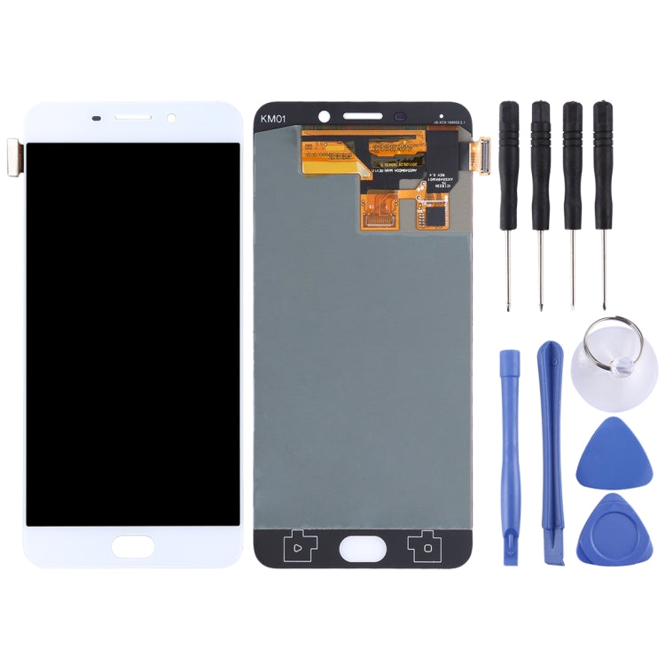 OPPO R9 White OLED Material LCD Screen and Digitizer Full Assembly
