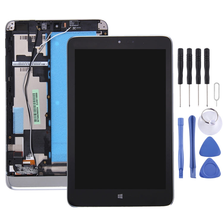 Lenovo Miix 2 8 inch LCD Screen and Digitizer Assembly with Frame (Black)