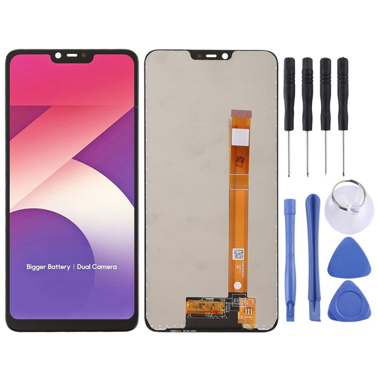 Black LCD Screen and Digitizer Full Assembly for OPPO A5 / A3s / Realme C1 / Realme2