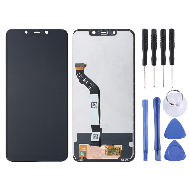 Full LCD Screen and Touch Digitizer Assembly for Xiaomi Pocophone F1 in Black Color