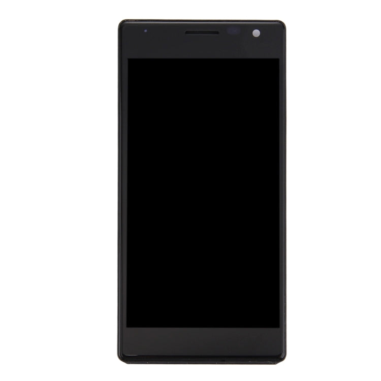 Replacement Black LCD Screen and Digitizer Full Assembly with Frame for Nokia Lumia 735