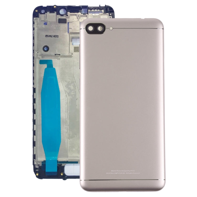 Gold Back Cover with Camera Lens & Side Keys for Asus Zenfone 4 Max ZC520KL X00HD