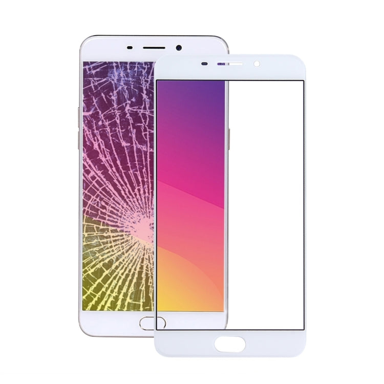 OPPO R9 / F1 Plus Front Screen Outer Glass Lens Replacement (White)