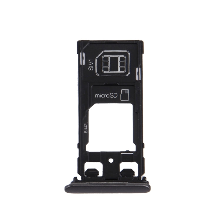 SIM Card Tray + Micro SD / SIM Card Tray + Card Slot Port Dust Plug for Sony Xperia X (Dual SIM Version)