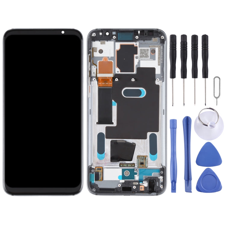 LCD Screen and Digitizer Full Assembly with Frame for Meizu 16 / 16th / M882H / M882Q (Black) - Replacement Part for Refreshing Your Device