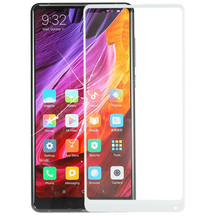 Front Screen Outer Glass Lens for Xiaomi Mi Mix2 - White