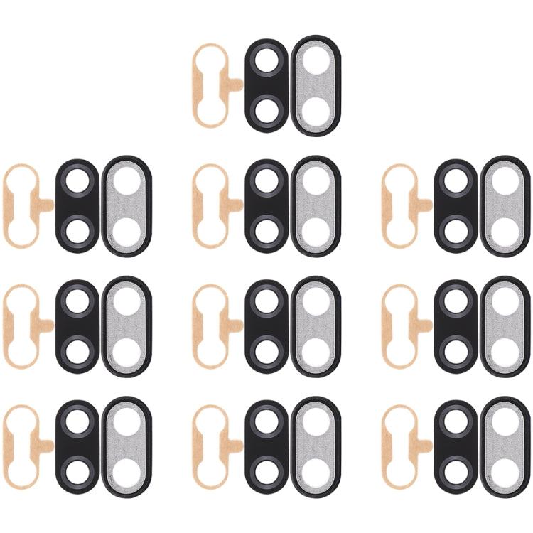 10 Piece Back Camera Bezel and Lens Cover Set for Huawei Nova 3i (Black)