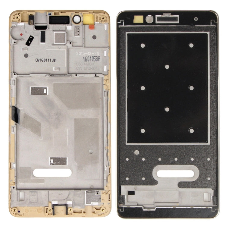 Front Housing LCD Frame Bezel Plate for Huawei Honor 5X / GR5 (Gold)