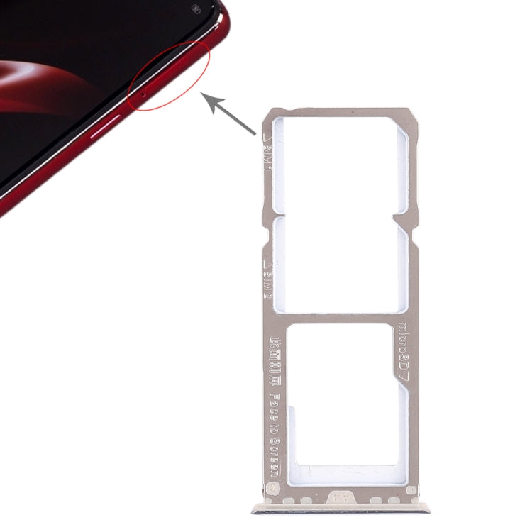 SIM Card Tray + Micro SD Card Tray Set for OPPO A3 (Blue)