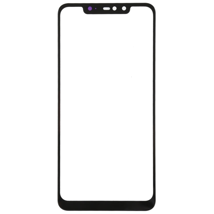 Front Screen Outer Glass Lens Replacement for Xiaomi Redmi Note 6 Pro (Black)