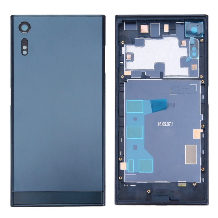 Sony Xperia XZ Back Battery Cover, Bottom Cover, and Middle Frame Replacement Set (Dark Blue)