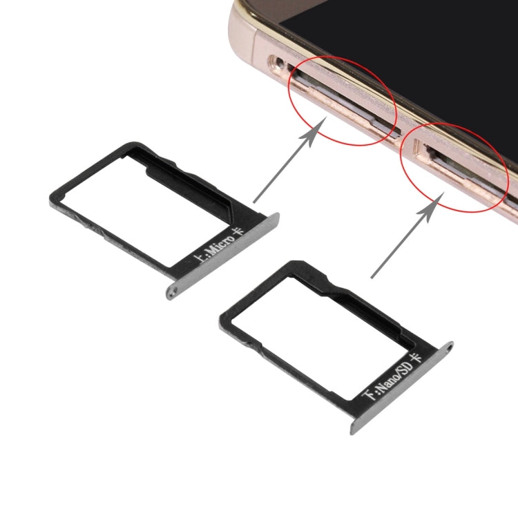 Huawei Mate 7 SIM Card and Micro SD Card Tray - Grey