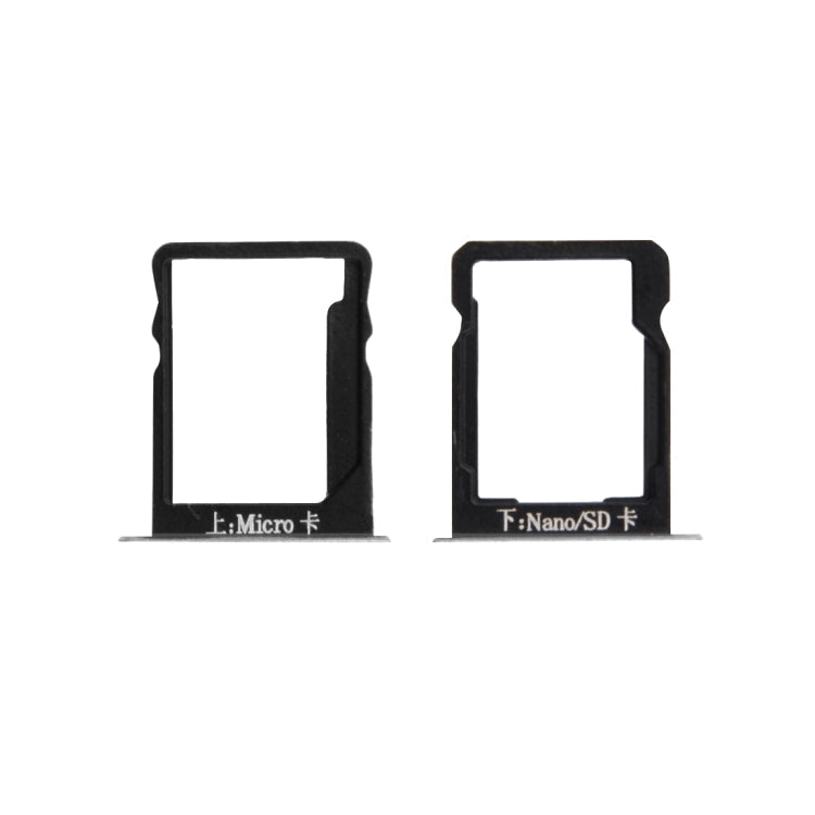 Silver SIM Card Tray and Micro SD Card Tray for Huawei Mate 7