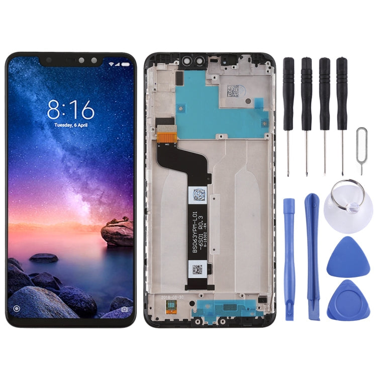 Xiaomi Redmi Note 6 Pro LCD Screen and Digitizer Assembly with Frame - Black