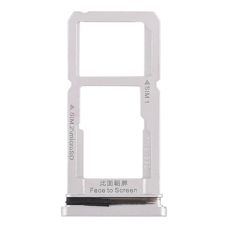 SIM Card Tray and Micro SD Card Tray Replacement for OPPO R15 - Silver
