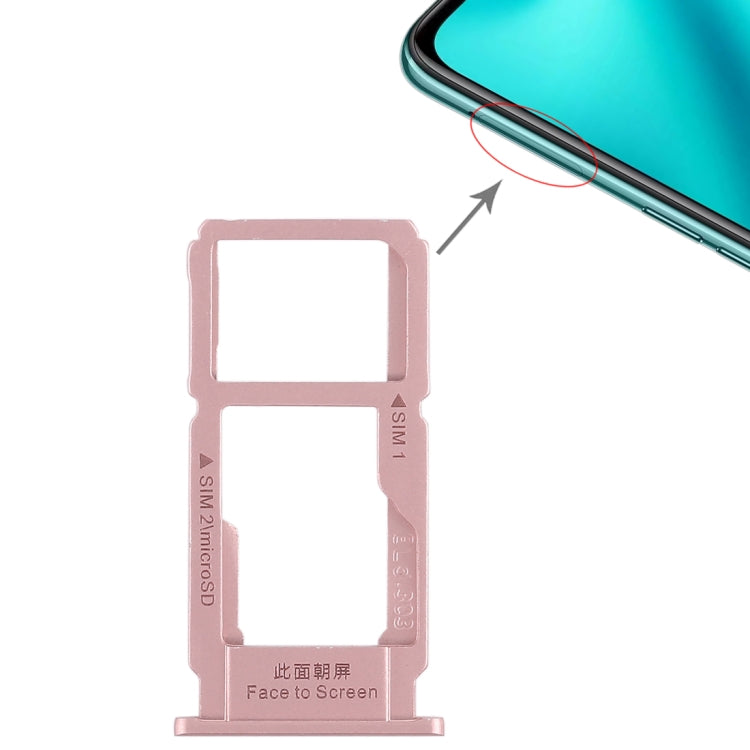 SIM Card Tray and Micro SD Card Tray Combo for OPPO R11 Plus (Rose Gold)