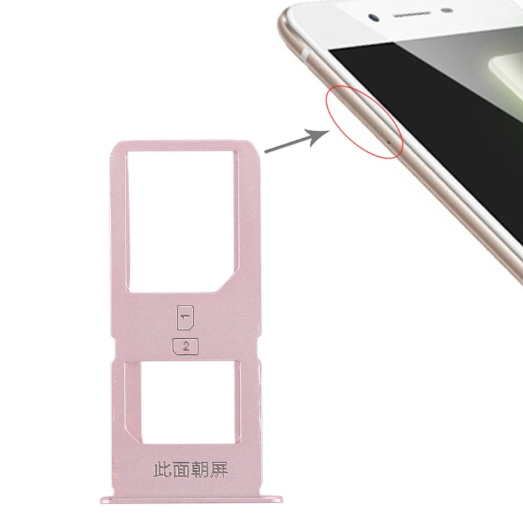 2 Pack SIM Card Tray for Vivo X6S Plus (Rose Gold)