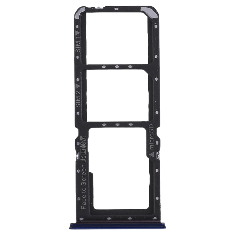 Replacement SIM Card Tray and Micro SD Card Tray Set for OPPO K1 in Blue
