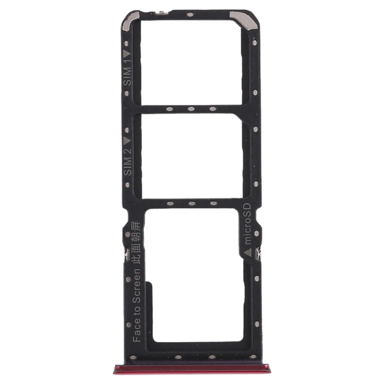 SIM and Micro SD Card Tray Set for OPPO K1 (Red)