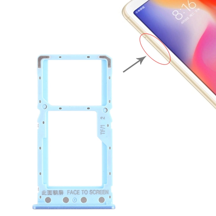 Xiaomi Redmi 6/6A Blue SIM Card and Micro SD Card Tray