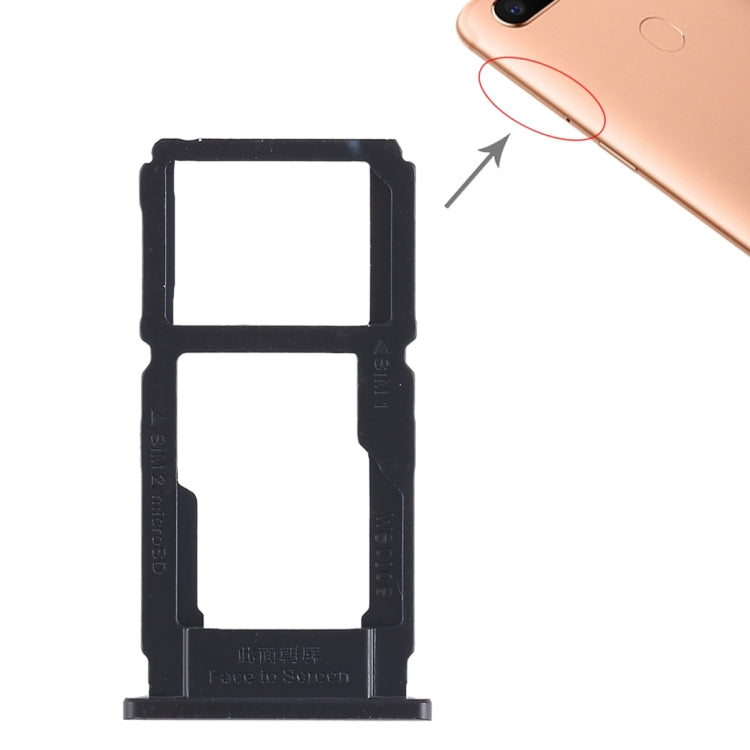 OPPO R11s Plus SIM Card Tray and Micro SD Card Tray (Black)