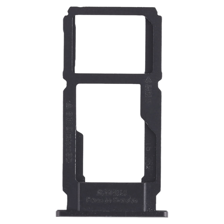 SIM Card Tray + Micro SD Card Tray Replacement for OPPO R11 (Black)
