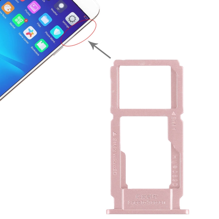 OPPO R11 Rose Gold SIM Card Tray and Micro SD Card Tray