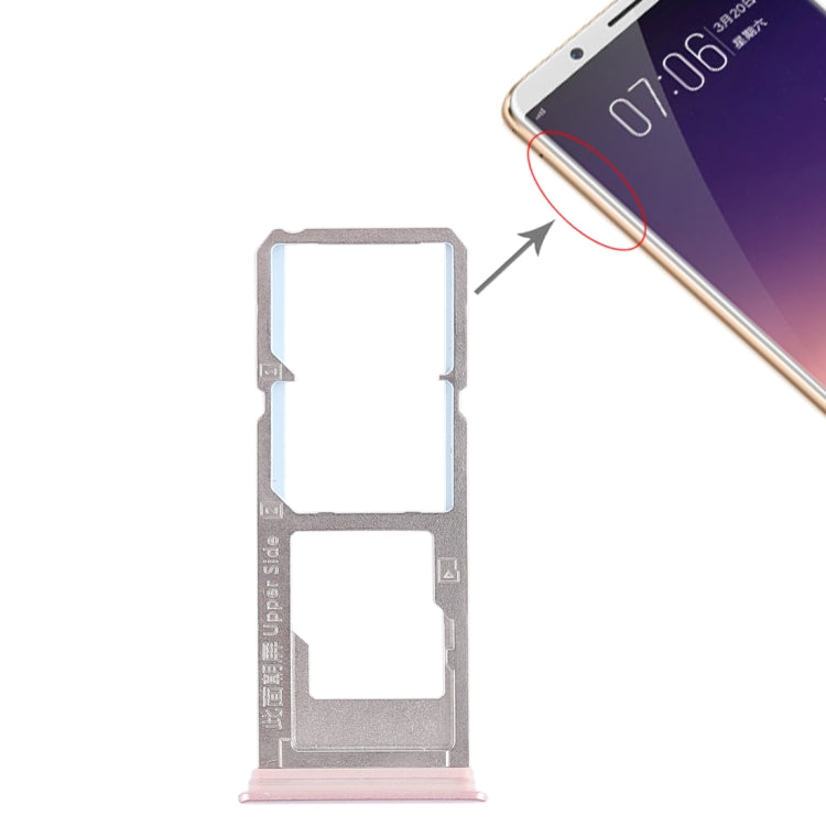 Vivo Y79 Replacement SIM Card and Micro SD Card Trays (Rose Gold)