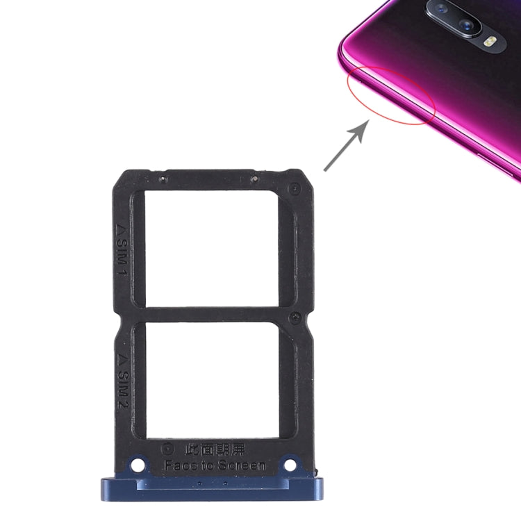 2 x SIM Card Tray for OPPO R17 in Blue Shade