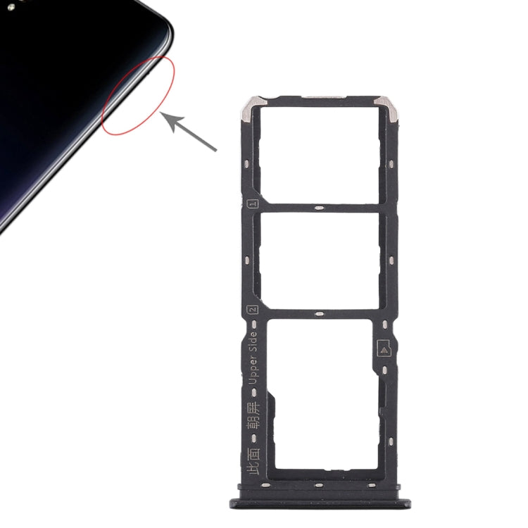 Vivo Y97 SIM Card Trays + Micro SD Card Tray Set (Black)