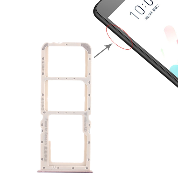 Purple SIM Card and Micro SD Tray Set for OPPO A5/A3s