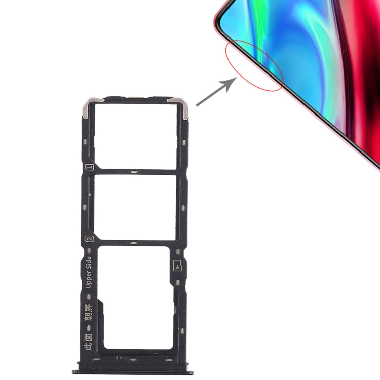 SIM Card and Micro SD Card Tray Set for Vivo Y93 (Black)
