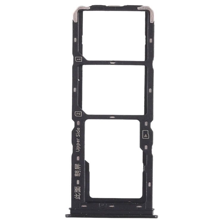 SIM Card and Micro SD Card Tray Set for Vivo Y93 (Black)