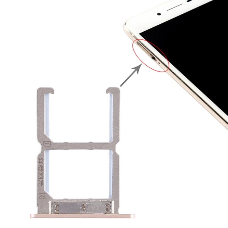 Gold SIM Card Tray Replacement for Vivo X6S - Pack of 2