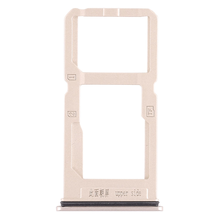 Gold SIM Card and Micro SD Card Tray for Vivo X20 Plus