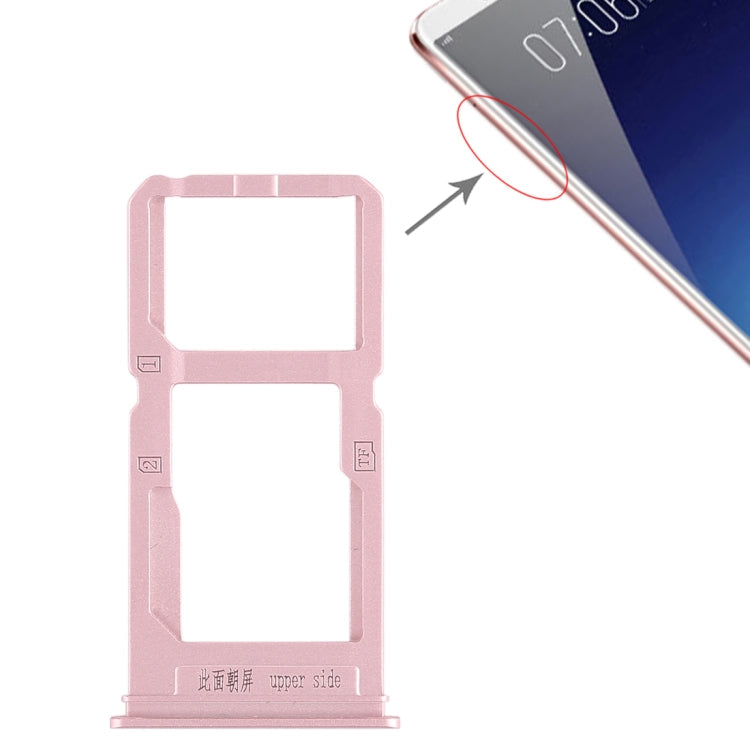 SIM Card Tray and Micro SD Card Tray Replacement for Vivo X20 Plus (Rose Gold)