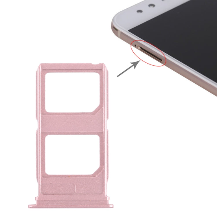 Dual SIM Card Tray Set for Vivo X9 Plus in Rose Gold