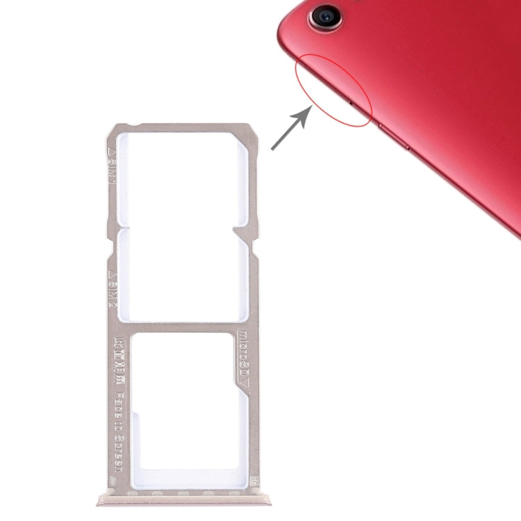 OPPO A1 SIM Card and Micro SD Card Trays (Rose Gold)