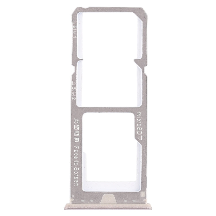 SIM Card Tray and Micro SD Card Tray Replacement Set for OPPO A73 / F5 (Gold)