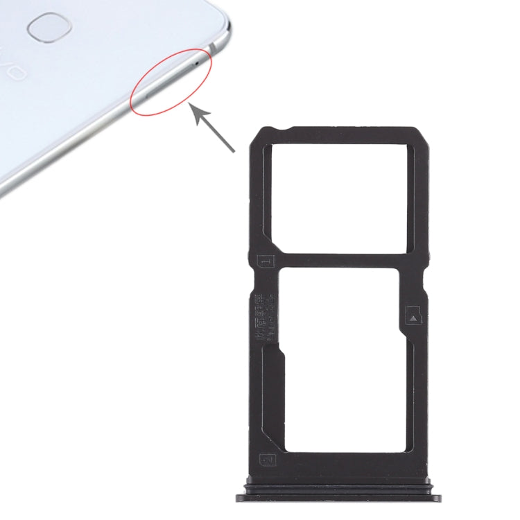 Vivo X21i SIM Card and Micro SD Card Tray Replacement (Black)