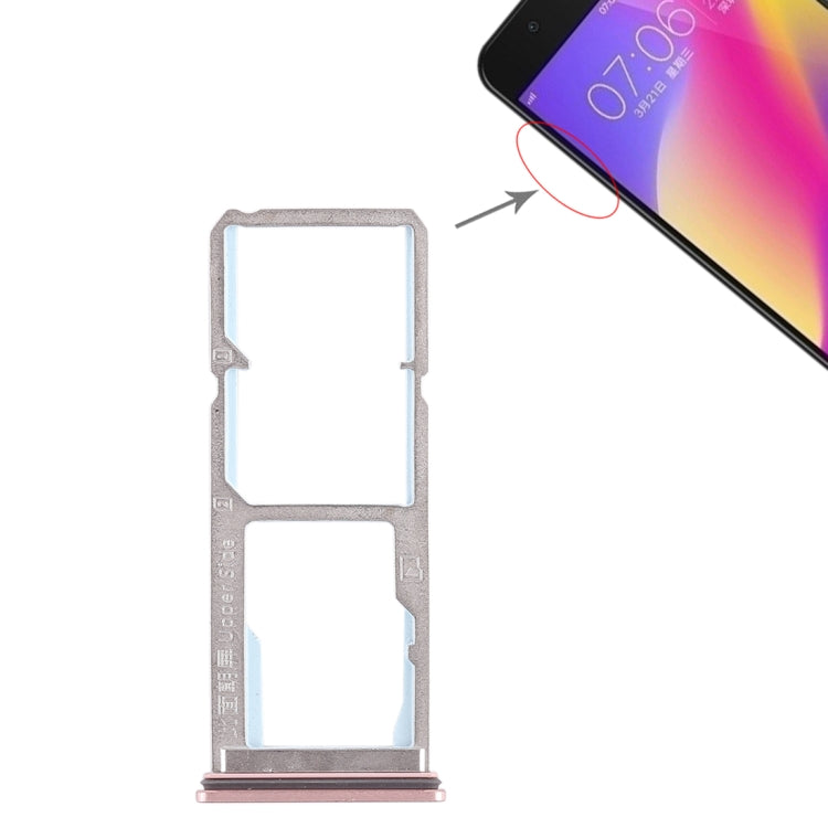 Vivo Y69 2 x SIM Card Tray + Micro SD Card Tray (Rose Gold)