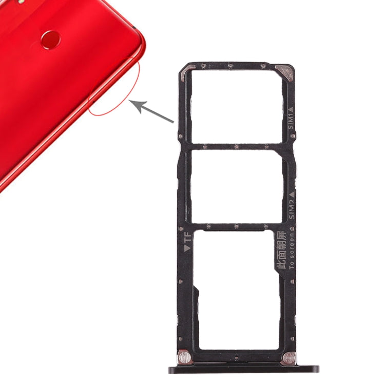 Huawei Honor 8X Max SIM Card Tray and Micro SD Card Tray - Black