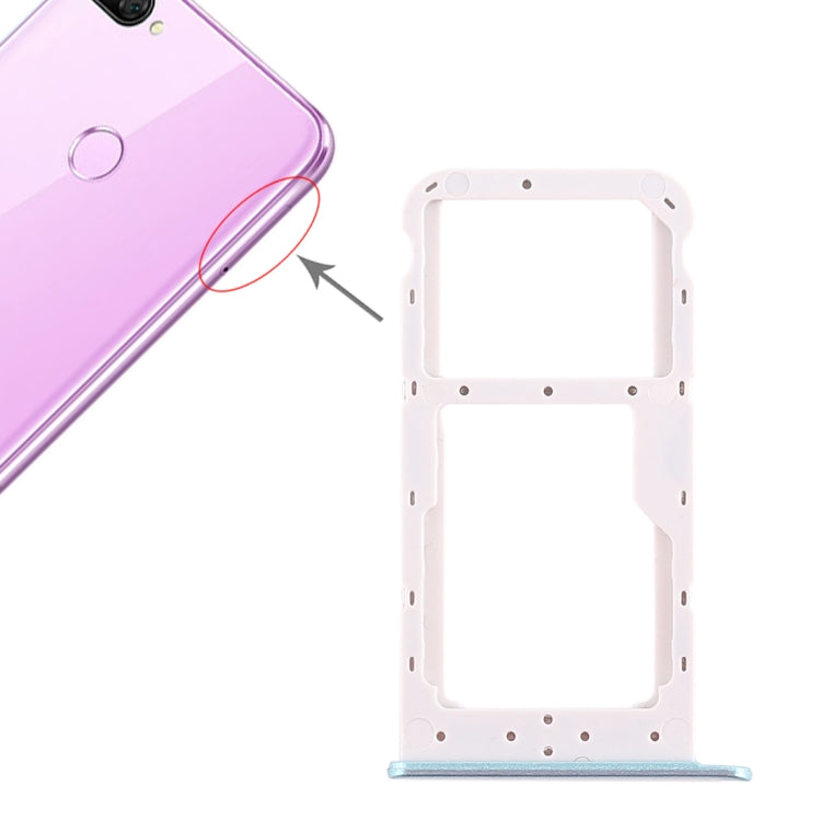 SIM Card Tray and Micro SD Card Tray Replacement for Huawei Honor 9i (Green)