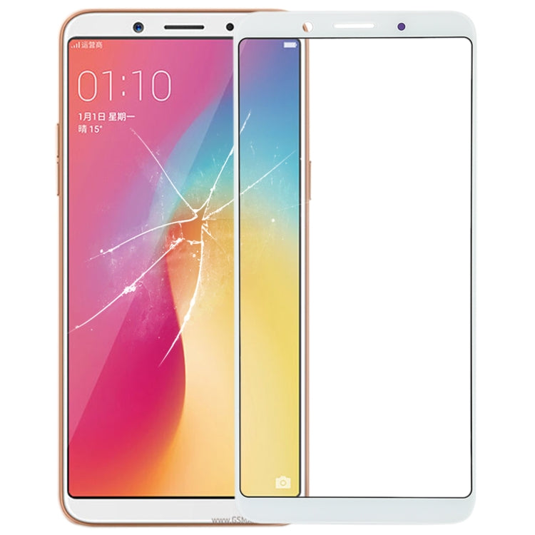OPPO A73 Front Screen Outer Glass Lens (White)