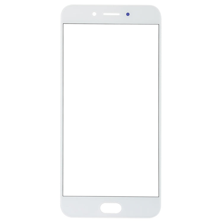 OPPO A77 White Front Screen Outer Glass Lens
