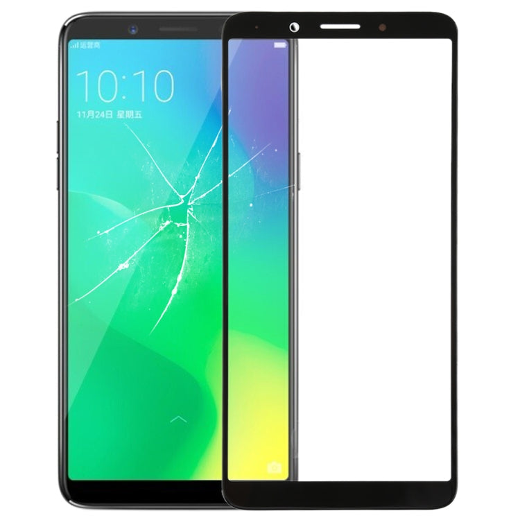 OPPO A79 Front Screen Outer Glass Lens - Black
