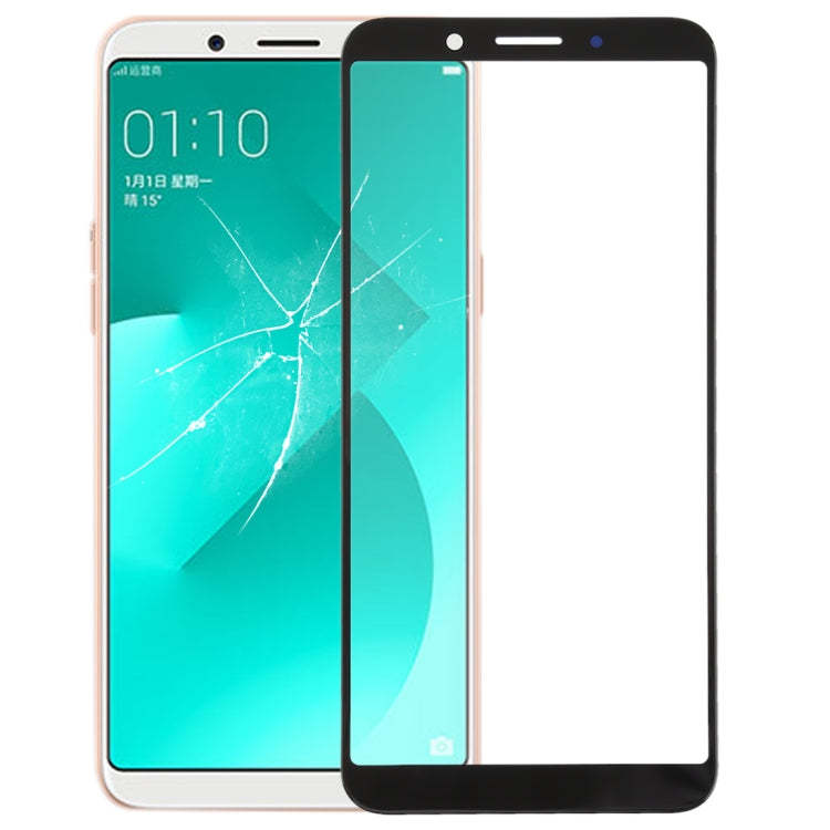 Front Screen Outer Glass Lens for OPPO A83 In Black