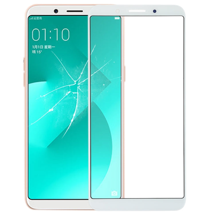 OPPO A83 Front Screen Outer Glass Lens (White)