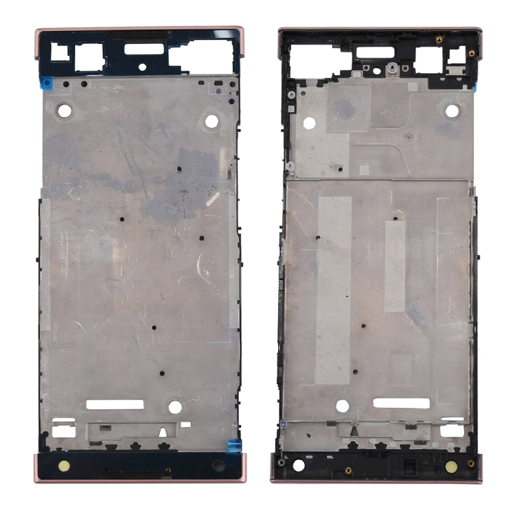 Front Housing LCD Frame Bezel Plate Replacement for Sony Xperia XA1 (Rose Gold)