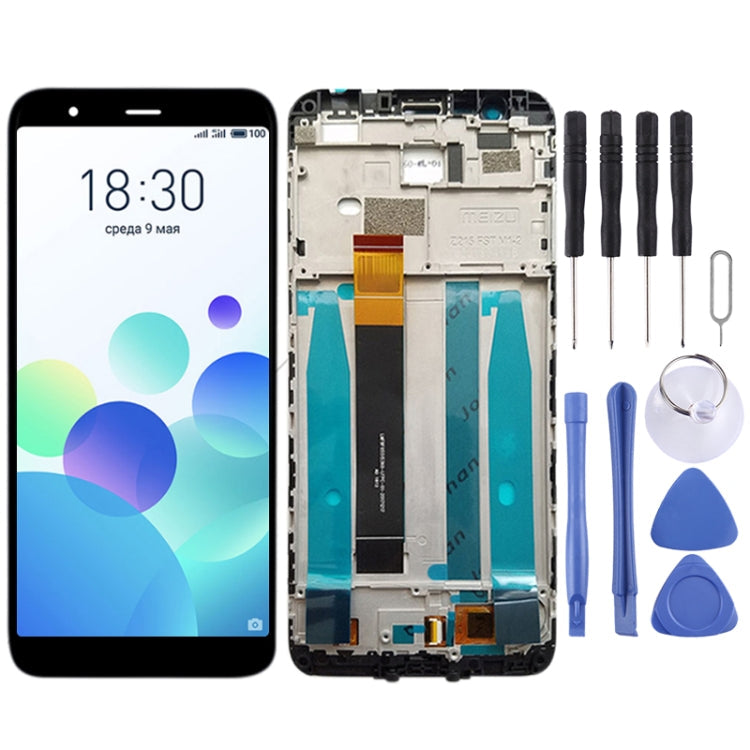 LCD Screen and Digitizer Full Assembly with Frame for Meizu M8c / M809L (Black) - Replacement Display and Touch Screen Panel